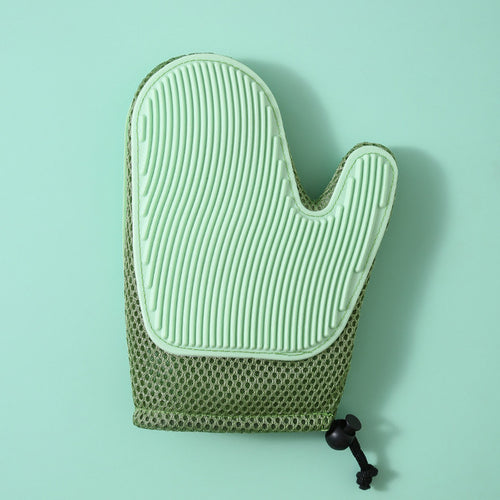 Silicone Massage Gloves and Pet Hair Removal Brushes